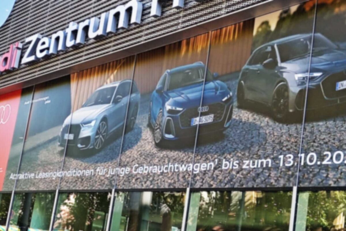 Schaufensterbeschriftung mit Digitaldruck in Frankfurt