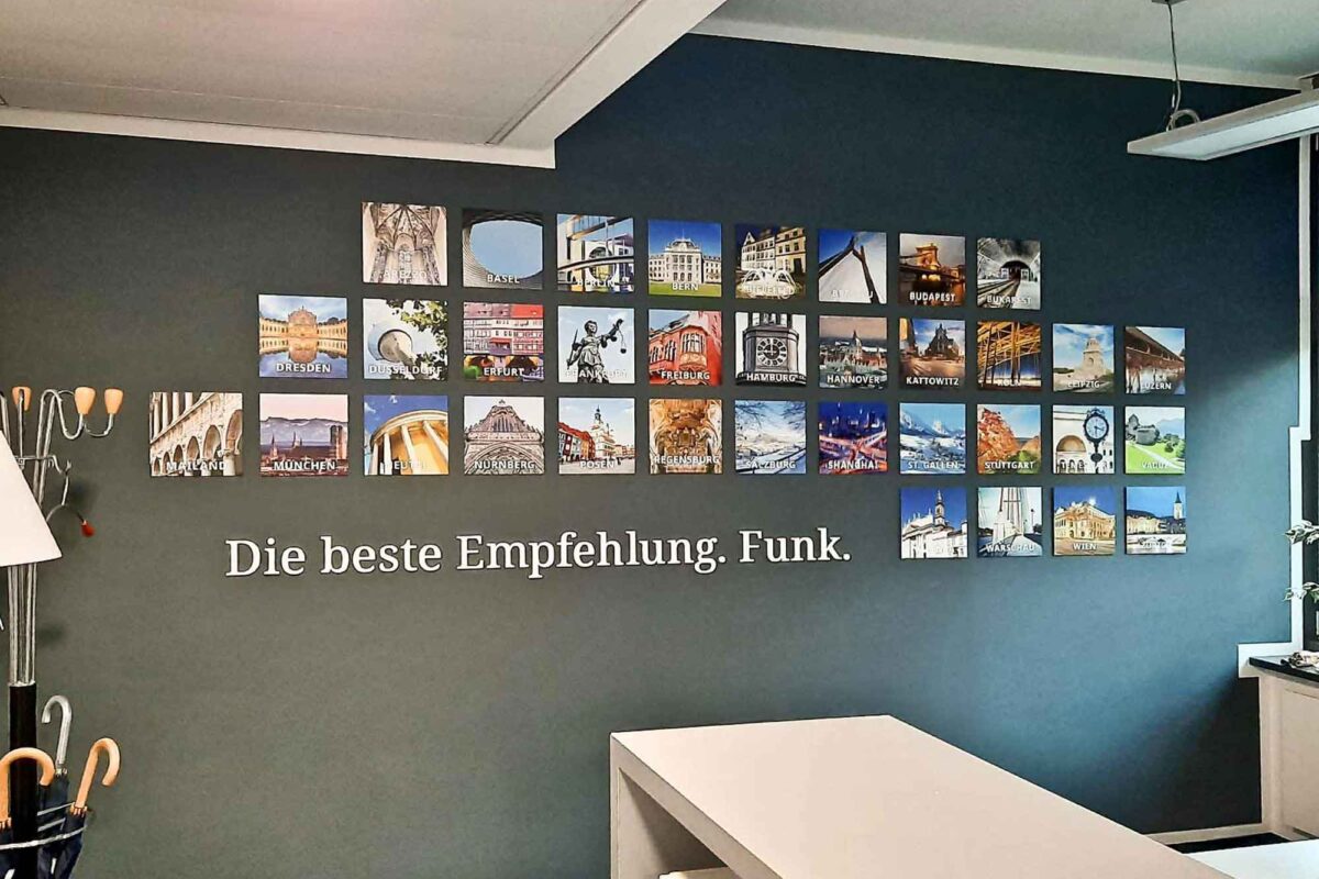 Wandbilder mit Einzelbuchstaben Aluminiumverbundschilder in Frankfurt